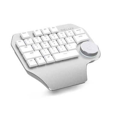 Delux T11 Mini Keyboard With Smart Dial: Mechanical Keyboard with Customisable Keys, Ideal for Creators and Gamers from NSE Imports #2.